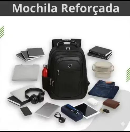 Mochila reforçada uso escolar e rotineiro 