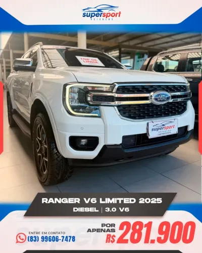 Ford Ranger Limited+ 3.0 V6 4X4 CD TB DIE AUT 2025