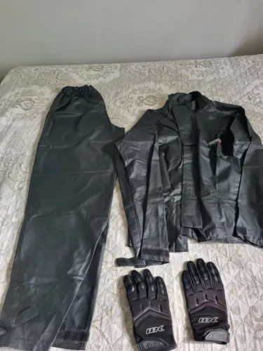 Capa de chuva e luva para Moto