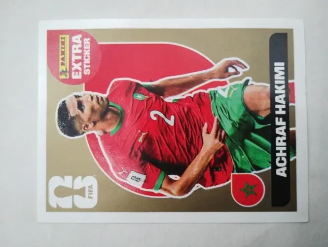 Figurinha Legend Extra Sticker Hakimi Ouro
