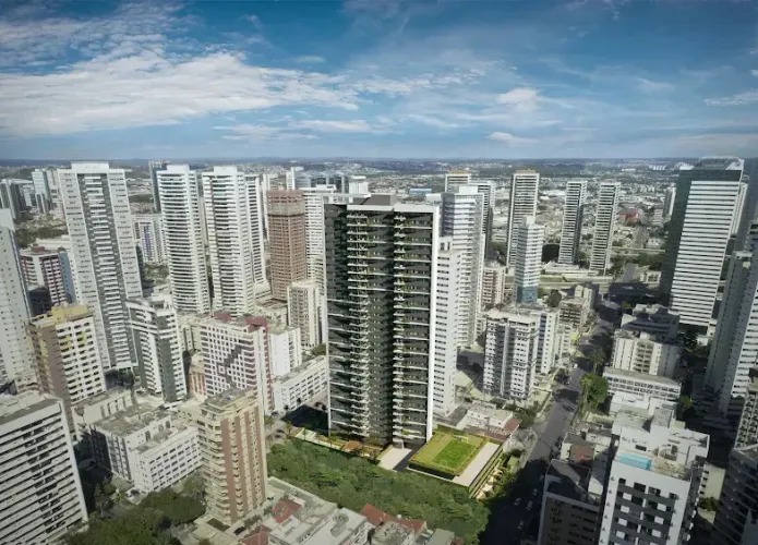 Novo!! Entregue recentemente, 3 quartos, 2 vagas, 108m², andar alto, vista maravilhosa
