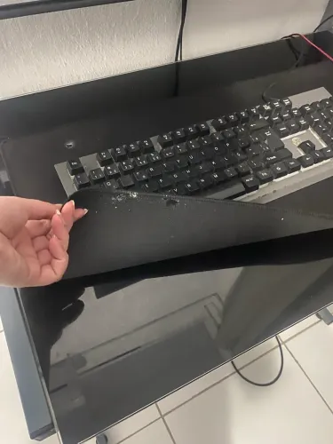 Mesa para computador de vidro 