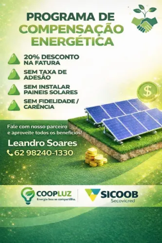Energia tenha 20% Desconto na sua Fatura Equatorial - Coopluz -Sicoob 