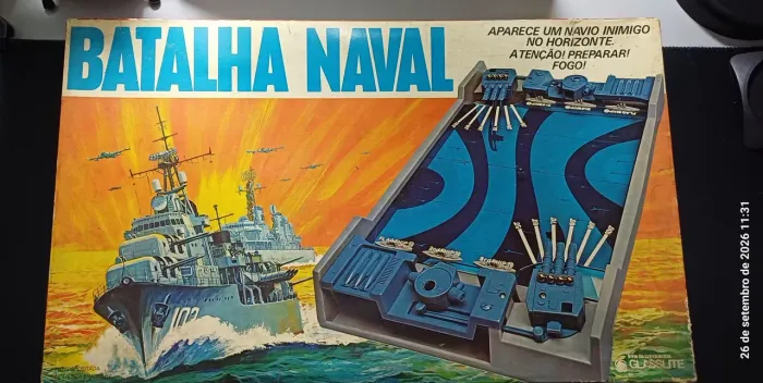 Batalha Naval Glasslite Antigo Anos 80 - Completo c/ Caixa e Manual - Colecionador