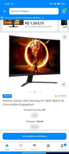 Monitor AOC 32 POL Gamer