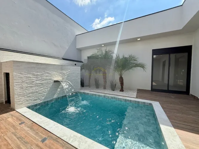 Casa de luxo em condomínio Residencial London Park, Indaiatuba-SP: 3 suítes, 2 salas, 4 ba