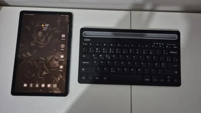 Samsung Galaxy Tab S6 Lite + Caneta S Pen + Capa Teclado