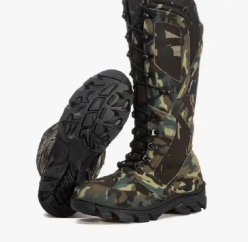Bota militar super resistente para pesca e acampamentos