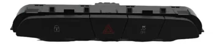 Botão Pisca Alerta Trava Tração Gm Tracker 21 A 24 Original Preto