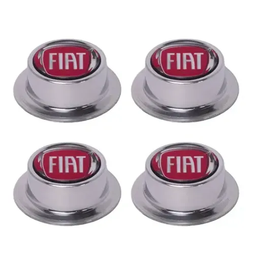Kit 4 Calotas Copinho Fiat Roda de Ferro Furação 4x100 Universal