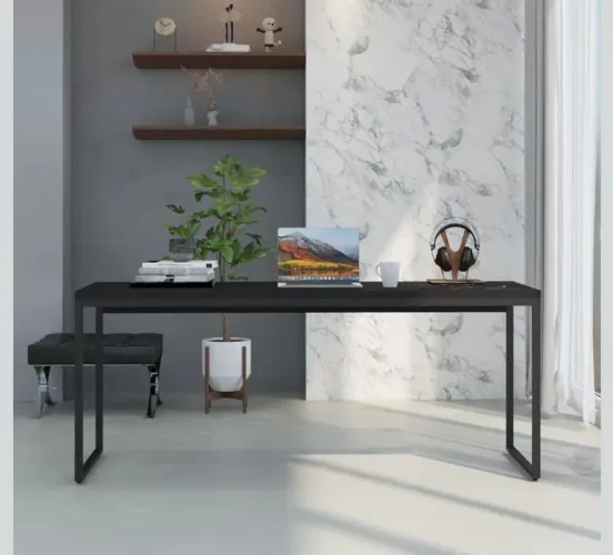 Mesa de escritório estilo industrial grande