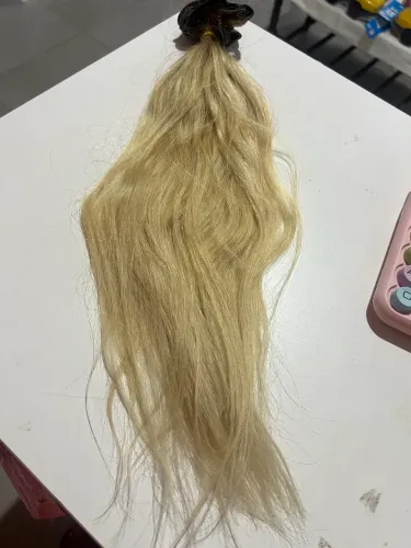 Mega Hair (cabelo loiro Brasileiro) Humano 80gramas