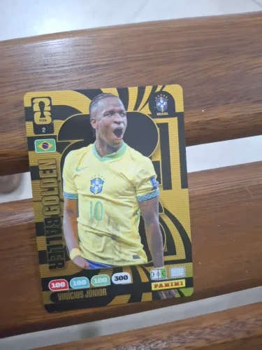 Card oficial da copa 2026 dourado vini Jr original panini
