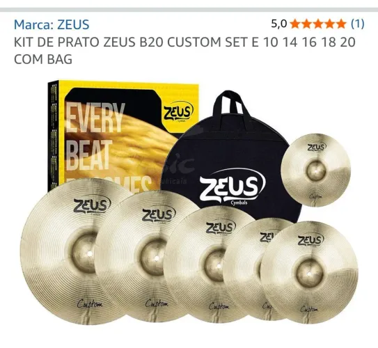 KIT DE PRATO ZEUS B20 CUSTOM SET E 10 14 16 18 20 COM BAG