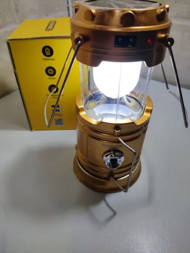 Vendo lampião lanterna solar recarregável, modelo BOM -4219