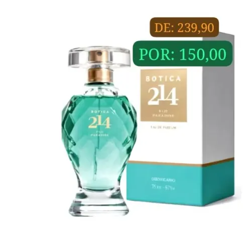 PERFUME BOTICA 214 FIJI PARADISE BOTICÁRIO 