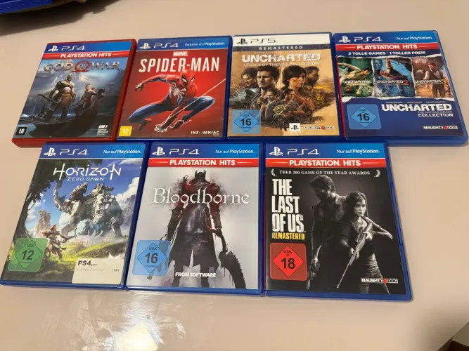 Jogos PS4 e PS5 ex: horizon, the last of us; uncharted; bloodborne