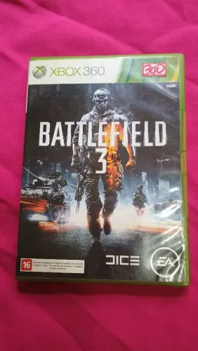 BATTLEFIELD 3 ORIGINAL XBOX 360 CON INSÍGNIA E FITA.. RARIDADE..