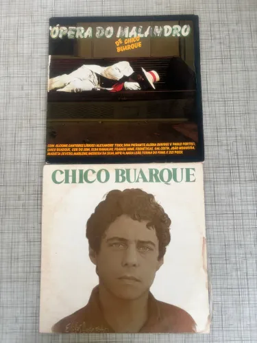 Lote 2 LPs Originais Chico Buarque: Ópera do Malandro (1979) + Vida (1980) - Vinil Raro