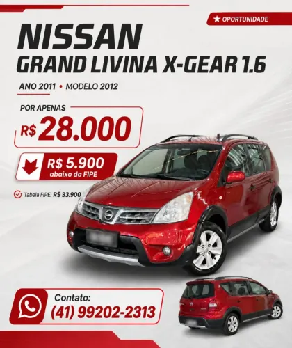 Nissan Livina X-gear S 1.6 16V Flex Fuel 2011