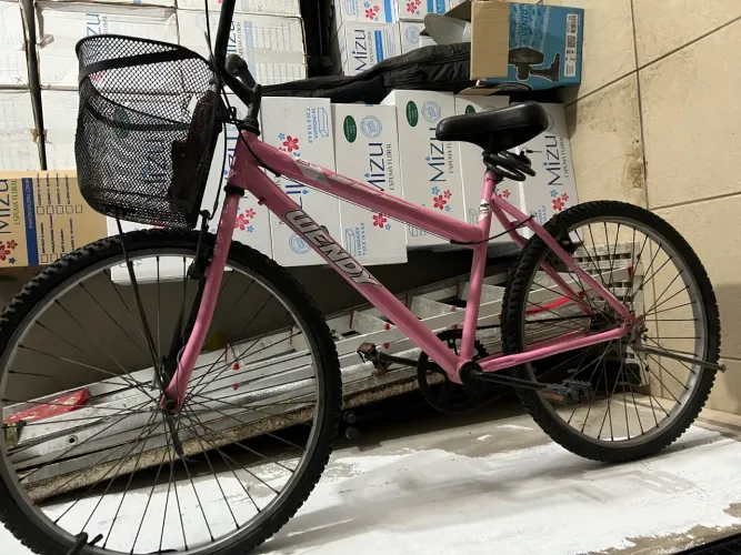 vendo bicicleta feminina usada em bom estado