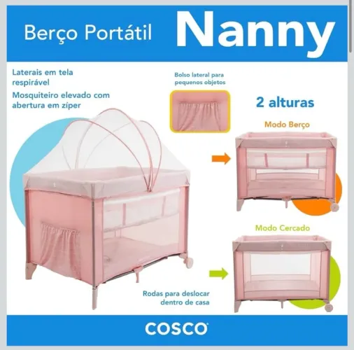 Berço Portátil- Seminovo