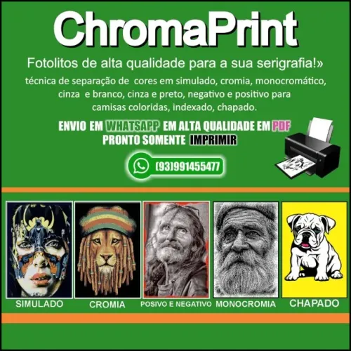 Arte Digital para Serigrafia - Chroma Print