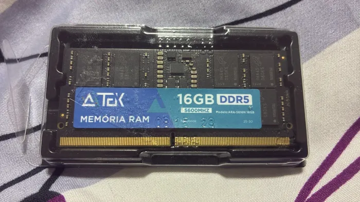 Memória ram 16 gb ddr5 5600mhz