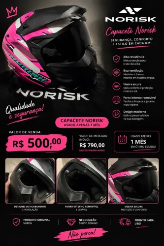 ? CAPACETE NORISK À VENDA! ?