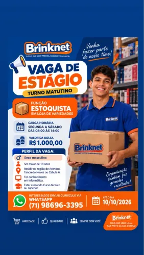 Vaga para estagiário Arenoso