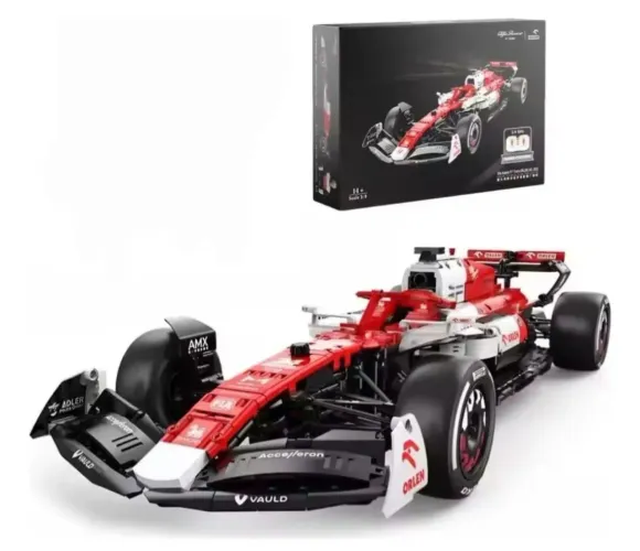 Blocos De Montar Carro Fórmula 1 Alfa Romeo 2022 c/ 2306 Peças 68cm marca Rastar tipo Lego