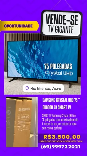 Tv Gigante 75 polegadas Smart