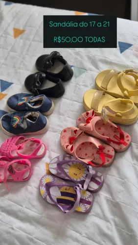 Sapatos de bebê 17 ao 20