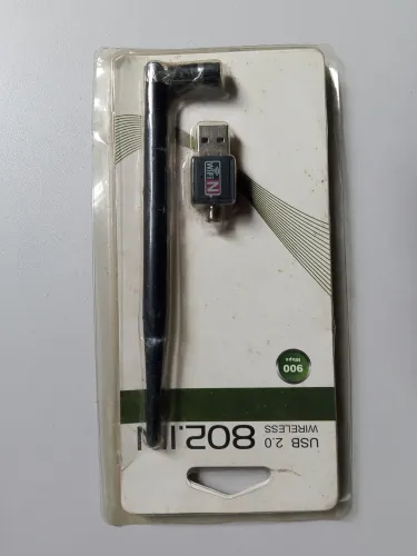 Adaptador USB Wireless Wi-Fi N com antena + Memória RAM