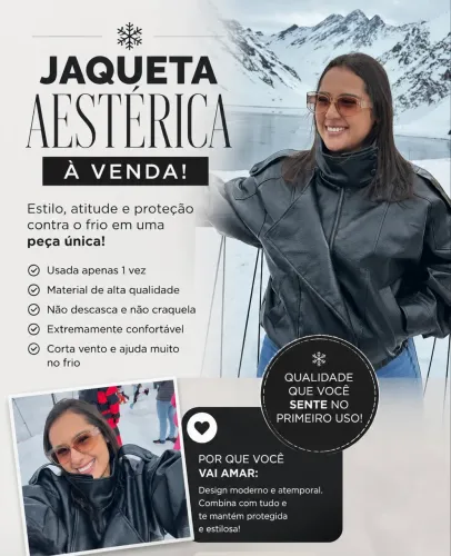JAQUETA DE COURO PRETA