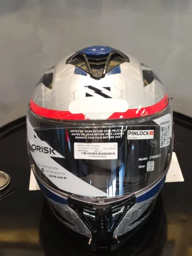 Capacete Norisk Strada 2 - GREY/ RED / BLUE