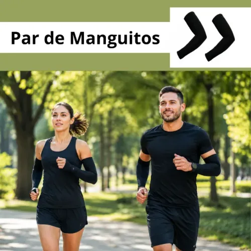 Kit 2 Pares Manguito de Proteção UV, Conforto e Segurança para Sua Prática Esportiva
