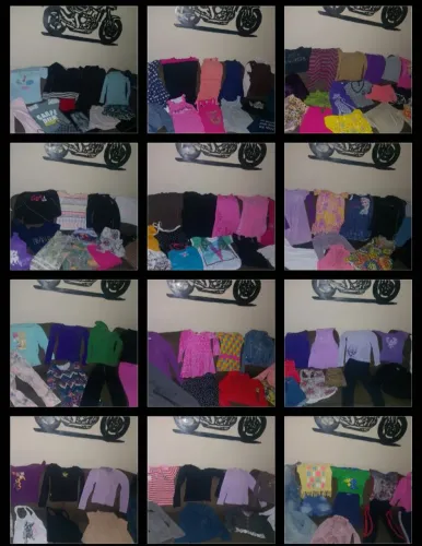 Lote de 177 peças de menina tamanho 8-10 tudo por R$250.00 entrego apenas em itapetininga