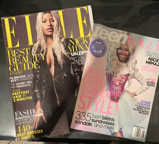 Combo: Revistas importadas Elle e Teen Vogue - Nicki Minaj na capa