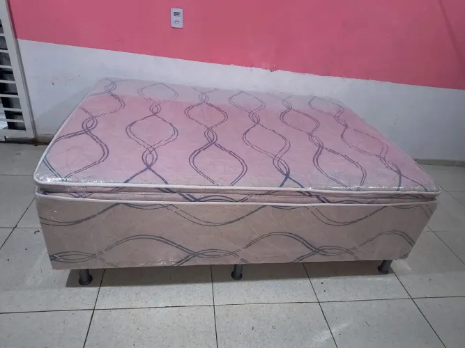 Cama Casal Box Espuma 