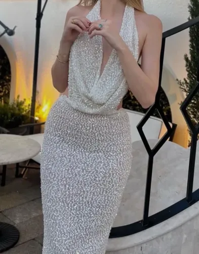Vestido predarias branco/off white