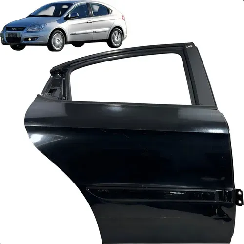 Porta Traseira Direita Chery Cielo Hart 2010 2011 2012 2013 Traseira Direita Preto