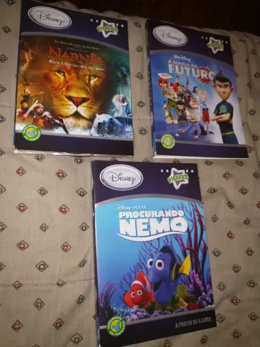 Coleção filmes Disney Pixar Procurando Nemo Nárnia Família do Futuro