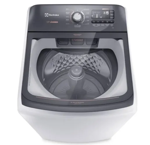 Lavadora de Roupas Electrolux 15kg Cesto Inox 11 Programas de Lavagem Branco Premium Care
