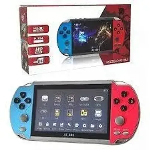 Mini Game Portátil Altomex Tipo PSP At-583, Azul E Vermelho, 7000 Jogos