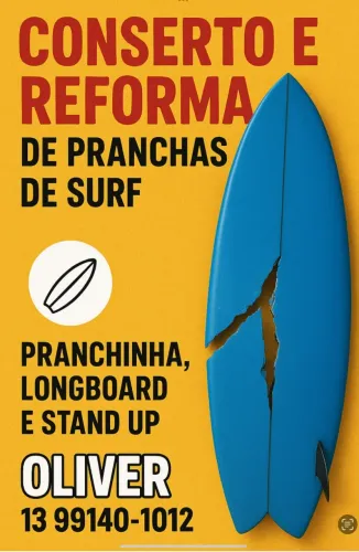 Consertos e reformas de pranchas de surf 