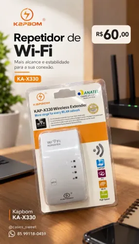 Repetidor de Wi-Fi Kapbom KA-X330