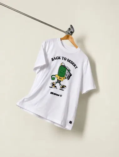 Camiseta BAW Back To Desert Branca - Original