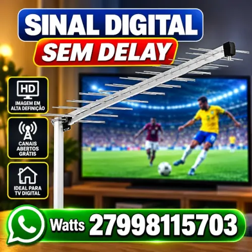 ANTENA DE TV DIGITAL SEM DELAY
