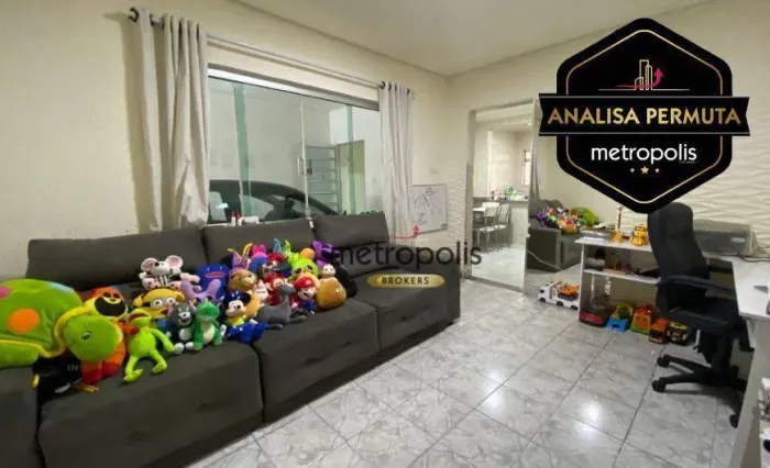 Casa com 4 dormitórios à venda, 205 m² por R$ 750.000,00 - Nova Gerti - São Caetano do Sul